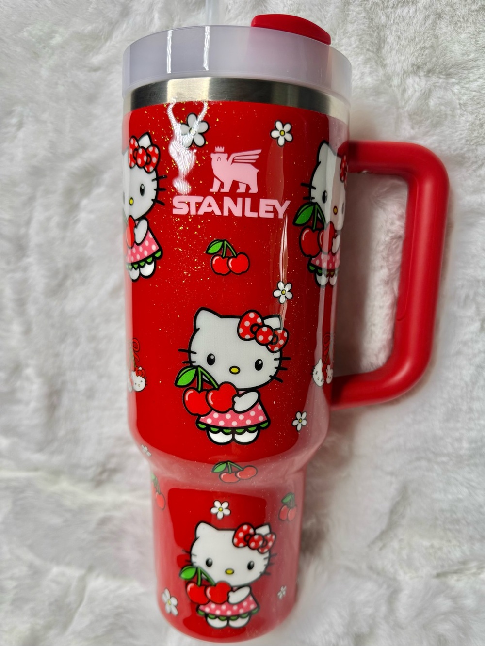 Custom Cherry Hello Kitty Stanley Quencher 40oz